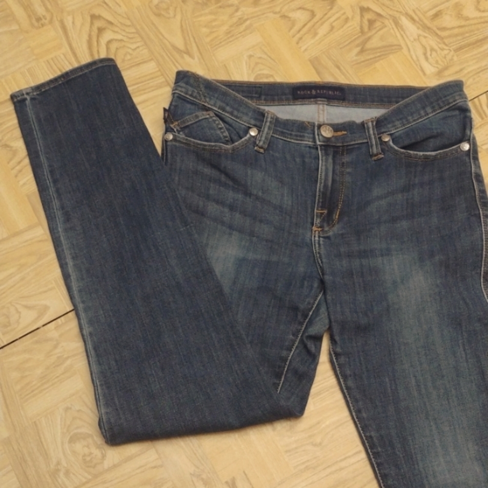 Rock & Republic Berlin skinny jeans size 10M
